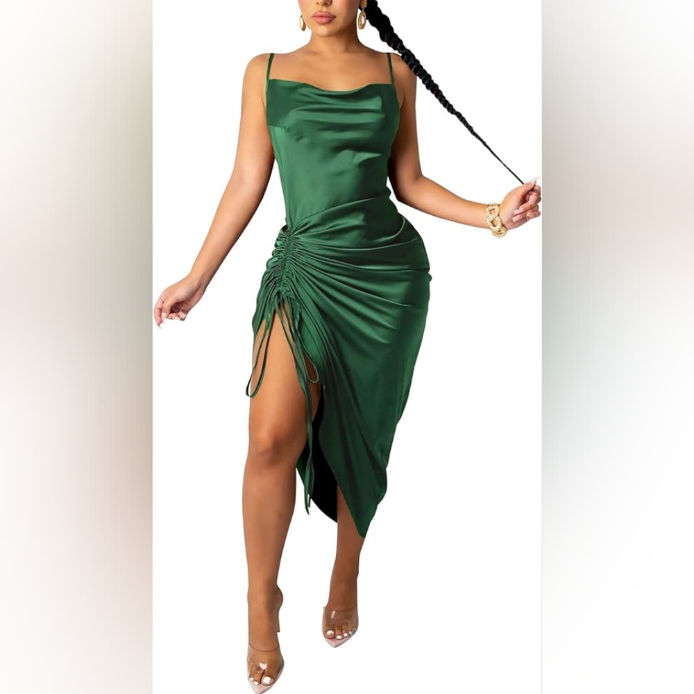 Cocktail/Wedding guest satin dress